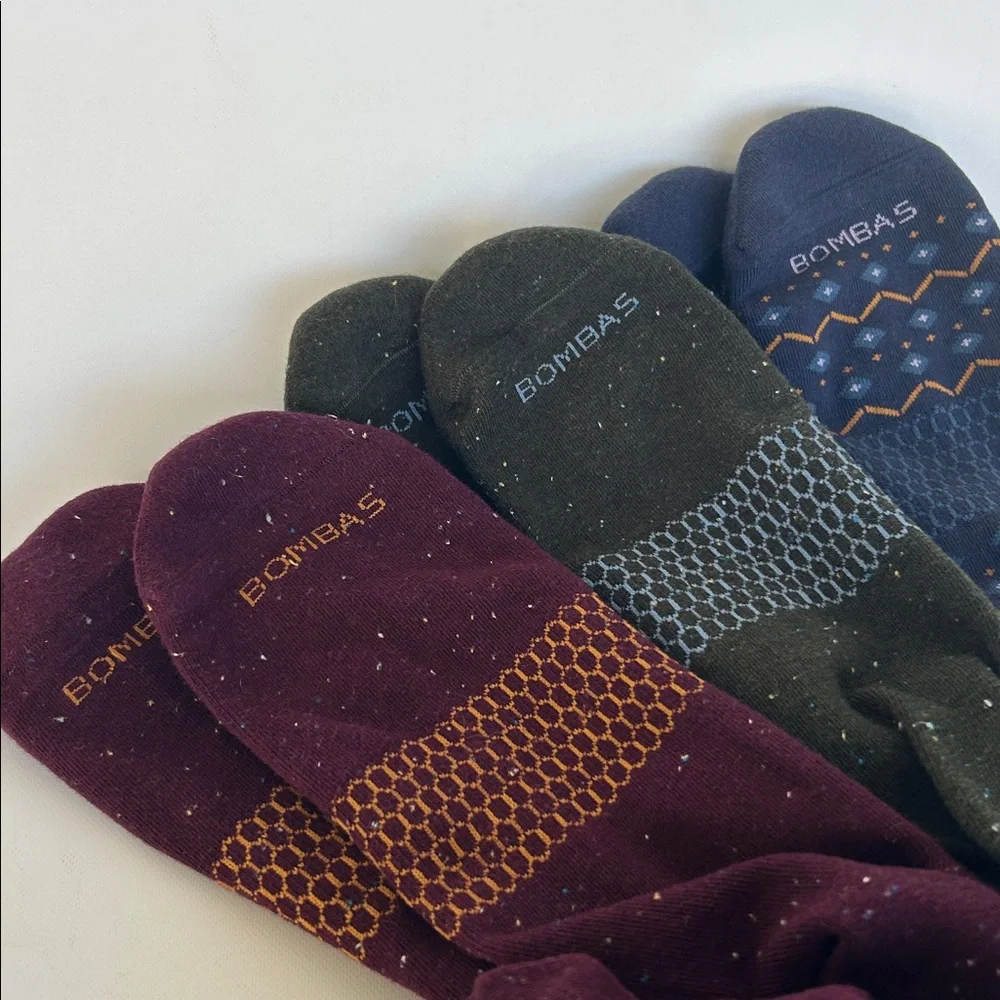 Bombas Socks Men's Dress Calf Sock Holiday Series XL - Picture 1 of 12